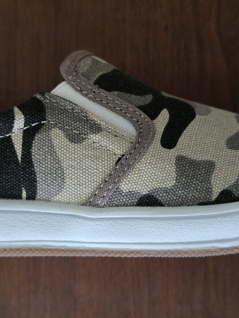 Sonoma Kids' Slip-On Sneakers in Green Camouflage